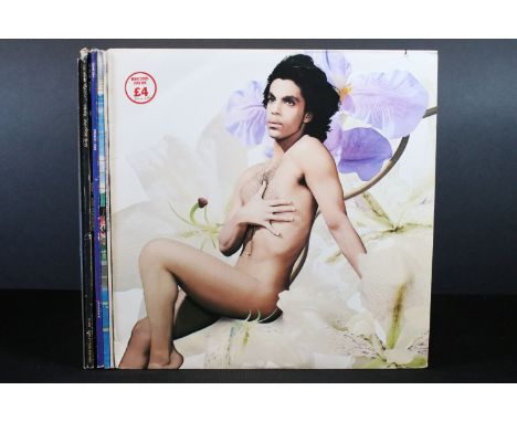 Vinyl - 6 Prince LPs and 2 12" singles to include Lovesexy, Purple Rain, Around The World In A Day, 1999, Batman, Sign O The 