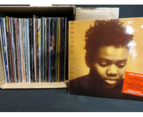 Vinyl - Approx 60 Rock &amp; Pop LPs and a few 12" singles to include Bob Marley x 2, The House Of Love, Jethro Tull, Jimi He
