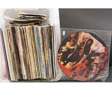 Vinyl - Over 60 Rock &amp; Pop LPs, 7 12" singles and over 20 7" singles to include The Beatles 1962-66 (red vinyl), The Beat