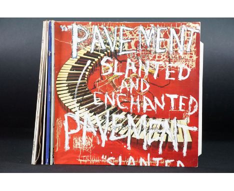 Vinyl - 4 Pavement LP’s and 3 x 12” to include: Slanted And Enchanted (Big Cat – ABB34, UKL 1992 with insert), Crooked Rain C
