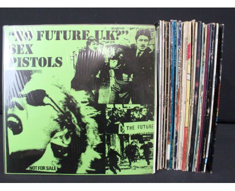 Vinyl - 28 Rock / Pop / Folk LPs to include Sex Pistols x 2 (inc No Future UK private pressing), Public Image Limited, Family