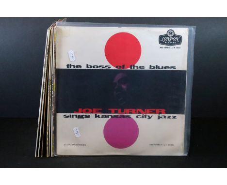 Vinyl - 8 Blues / Soul LPs to include Joe Turner, John Lee Hooker, Jimmy Smith x 2, Booker T &amp; The MGs, King Curtis, Char