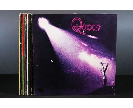 Vinyl - 11 Queen LPs to include Sheer Heart Attack, Queen, Queen II, A Day At The Races, A Night At The Opera, The Miracle, J