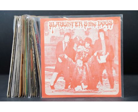 Vinyl - 25 1st generation Punk 7” singles to include: Slaughter &amp; The Dogs x 3, The Adverts x 4,  Public Image Ltd. (with