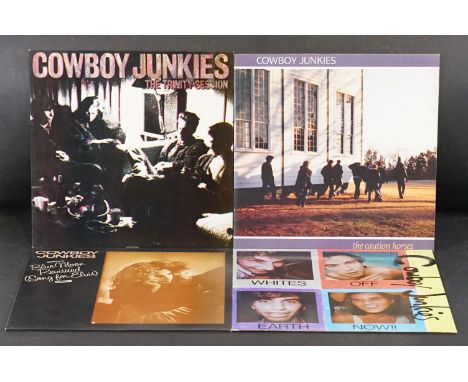 Vinyl - 3 Cowboys Junkies LP’s and one 12" to include: The Trinity Session (COOK 011, UK 1988), The Caution Horses (RCA – PL9