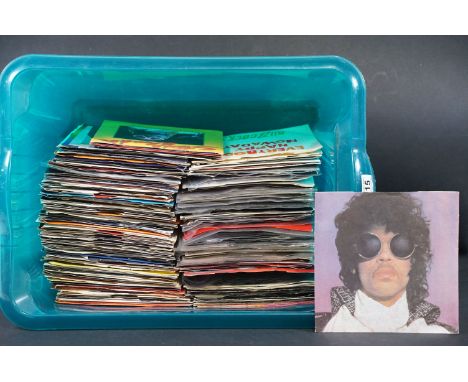 Vinyl - Approx 150 Rock &amp; Pop 7" singles to include Buzzcocks, Prince, Stevie Wonder, Buzzcocks, Wham!, Squeeze, Bob Dyla
