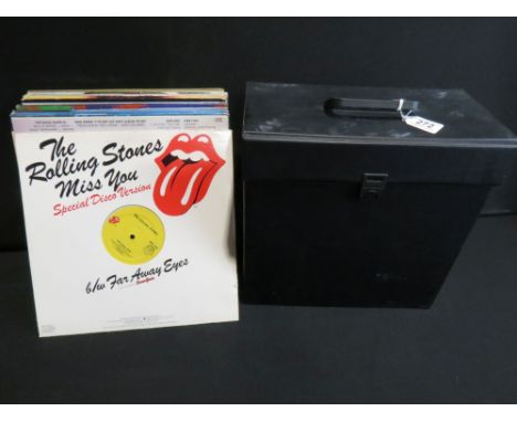 Vinyl - 20 Rolling Stones LPs and 1 12" spanning their career. Vg+ overall