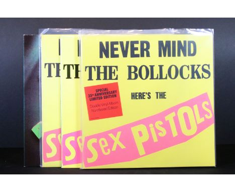 Vinyl - 4 Sex Pistols LP’s to include: Never Mind The Bo****ks, Here's The Sex Pistols (Universal UMC – 371 153 -1, EU 2012 d