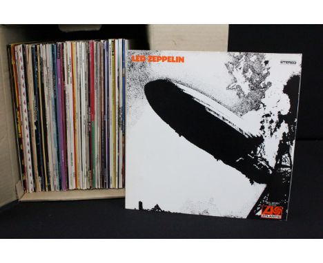 Vinyl - Over 55 Rock &amp; Pop LPs &amp; 2 12" to include Led Zeppelin x 2, Jimi Hendrix x 7, Leonard Cohen (1992 pressing), 
