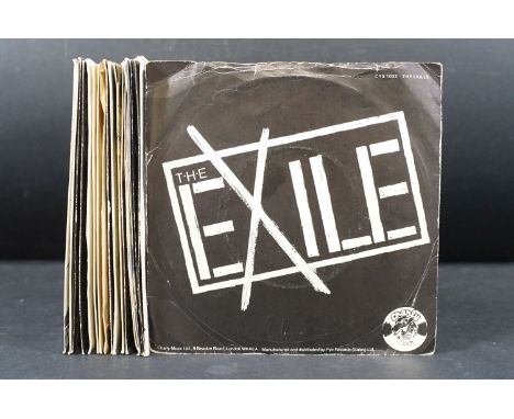 Vinyl - 18 Punk 1st generation UK pressing 7” singles to include: The Exile (CYS 1033), The Xdreamysts (GOT 5 with foldover s