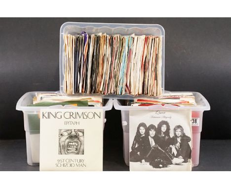 Vinyl - Over 300 Rock &amp; Pop 7" singles to include Queen (inc Bohemian Rhapsody in pic sleeve), Neil Young, The Yardbirds,