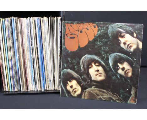 Vinyl - 60 Rock &amp; Pop LPs and 4 12" singles to include The Beatles, The Jam, T-Rex, Dusty Springfield, Carly Simon, The H