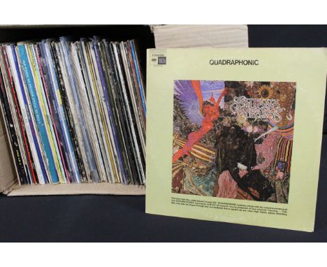 Vinyl - Over 75 Rock &amp; Pop LPs and 1 box set to include Santana x 2 (1 Quadrophonic pressing, 1 half speed master), Steve