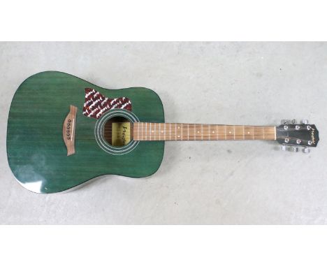 Guitar - Westfield B200L dreadnought acoustic guitar in green finish