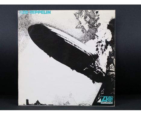 Vinyl - Led Zeppelin self titled LP on Atlantic Records 588171. Original UK 1st pressing with turquoise sleeve lettering, Sup