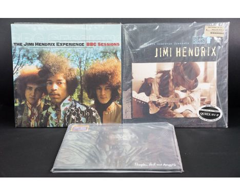 Vinyl - 3 Jimi Hendrix LPs to include  Martin Scorsese Presents The Blues (B0000698-01) sealed, BBC Sessions (MCA3-11742) Ex,