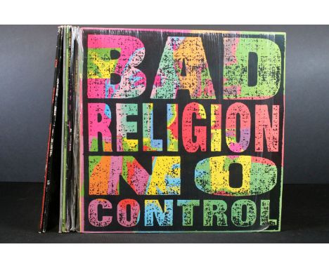 Vinyl - 9 Hardcore / Punk LP’s to include: Bad Religion – Against The Grain (Epitaph – E-86409-1, US 1990 with insert and hyp