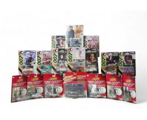 A large collection of Corgi James Bond themed diecast models, of different scales, all with original boxes. (qty)