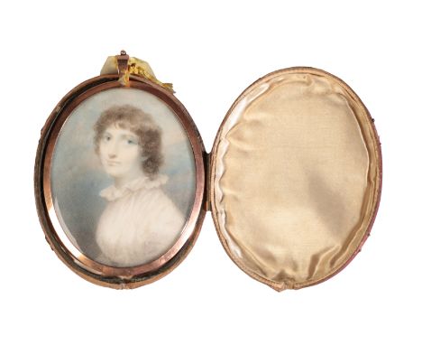 ENGLISH SCHOOL, circa 1806 A portrait miniature of Elizabeth Clark Hutchings (née Savery) "born 1777, married 1806, died 1845