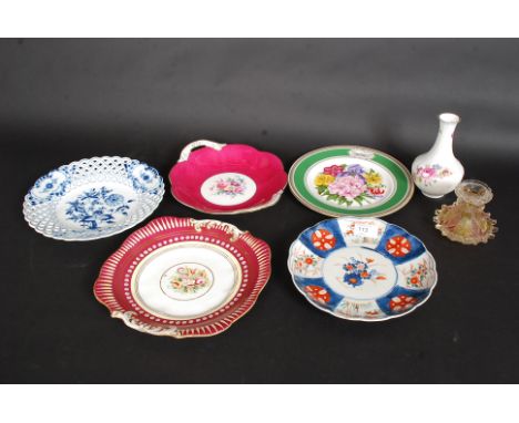 A collection of china wares to include Royal Worcester, Royal Doulton, Meissen? etc please see images