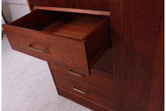 A Retro 1960 S Austinsuite Teak Wood Compactum Wardrobe Armoire