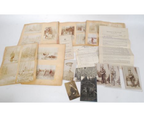 A fantastic group of photographs and documents pertaining to Sydney Brightman of the Canadian Expeditionary Force to include 