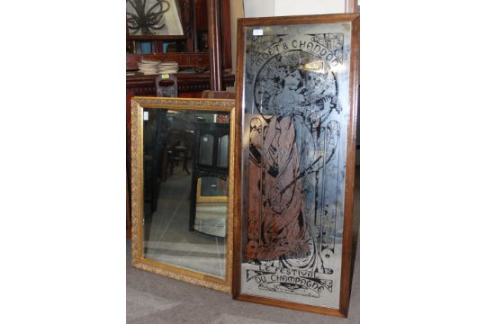 A Vintage Style Moet Chandon Mirror Pub Advertising Previous