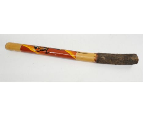 A didgeridoo with hand painted design 