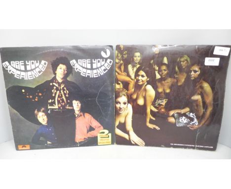 Two Jimi Hendrix LP records including Electric Ladyland 