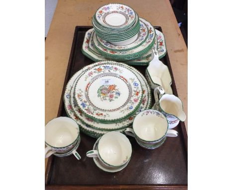 A part tea and dinner set, Copeland Spode Chinese Rose