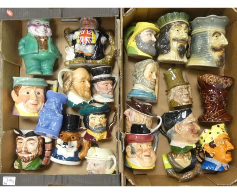 Twenty Character and Toby Jugs including examples from the Beswick, Staffordshire Fine Ceramics, Kelsboro Ware and Midwinter 