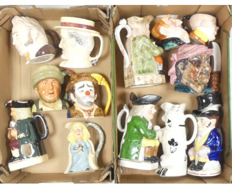 Selection of Toby and Character Jugs of various sizes including examples from Royal Worcester, Truscott Potteries and many un