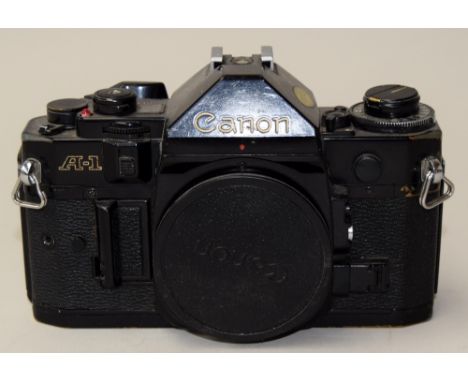 A Canon A-1 35mm camera body