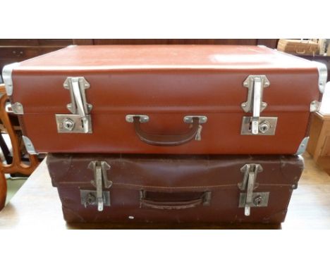 Two vintage suitcases