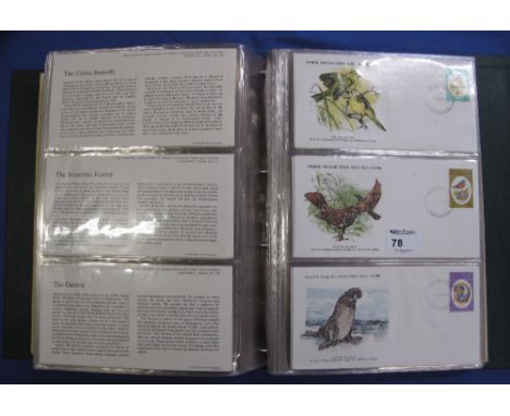 World Wildlife Fund collection of First Day Covers in special album, stamps to include animals, birds and flowers. 