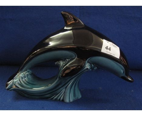 Poole Pottery leaping dolphin ornament.  Printed marks.