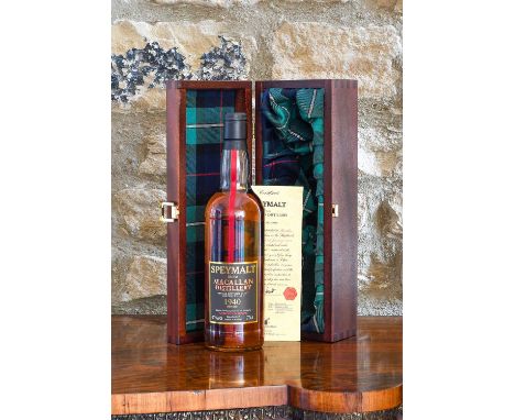 Macallan 1940 50 Year Old Single Speyside Malt Scotch Whisky, independently bottled by Gordon &amp; Macphail for thier Speyma