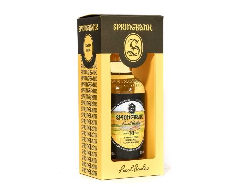 Springbank Local Barley 10 Year Old Campbeltown Single Malt Scotch Whisky, 2022 release, distilled 2011, bottled 2021, one of