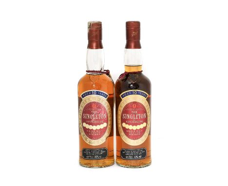 The Singleton of Auchriosk 10 Year Old Single Malt Scotch Whisky, 40% vol, 70cl, in original tin card (two bottles)