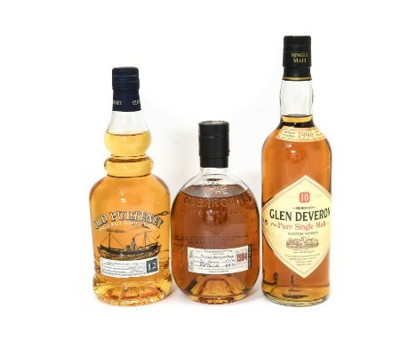 Glenrothes 1984 Single Speyside Malt Scotch Whisky, distilled 1984, bottled 1995, 43% vol 700ml (one bottle), Old Pulteney 12