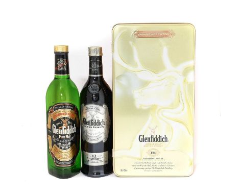 Glenfiddich 125th Anniversary Edition Single Malt Scotch Whisky, 43% vol, 70cl, in original presentation tin with spare stopp