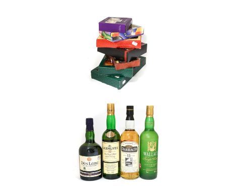 Glen Darbach 12 Year Old Single Malt Scotch Whisky, 40% vol 70cl (one bottle), The Glenlivet 12 Year Old Pure Single Malt Sco