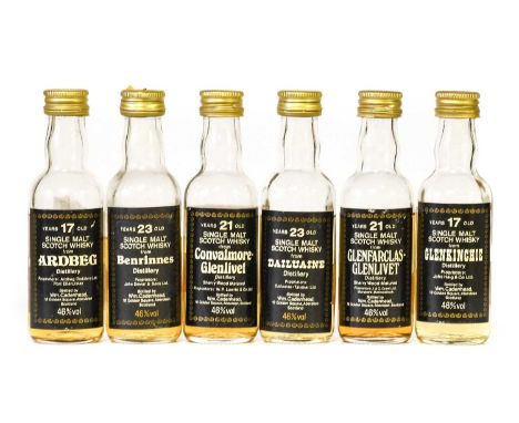 Ardbeg 17 Year Old Islay Single Malt Scotch Whisky, by independent bottlers Wm Cadenhead, 46% vol 5cl (one miniature), Benrin