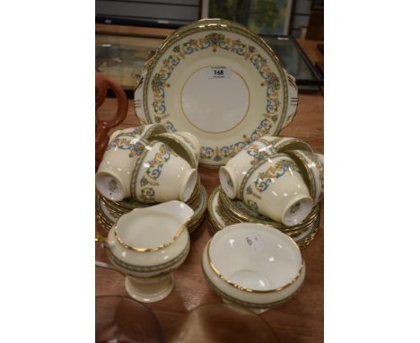 A part tea service by Aynsley in the Henley pattern
