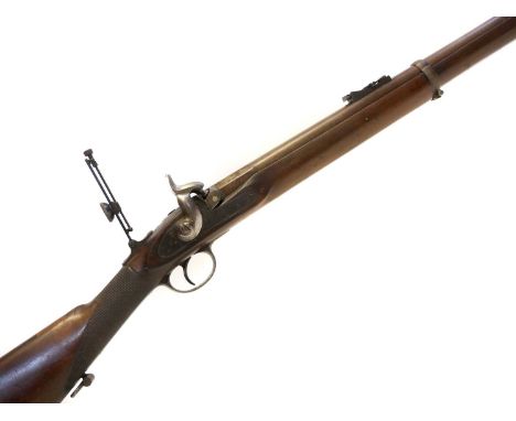 J. Niell of Belfast percussion volunteer two band .451 Enfield rifle, 32inch barrel with Alexander Henry patent rifling beari