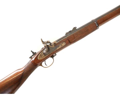 Euroarms .451 percussion muzzle loading three band Enfield type rifle, 35inch barrel with Henry rifling, fitted with tunnel f