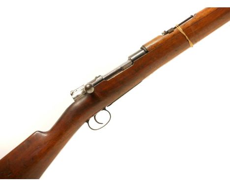 DWM Mauser 1893 7x57 bolt action rifle probably for the ZAR / OVS Boer war, 30inch barrel, folding ladder sight, matching ser