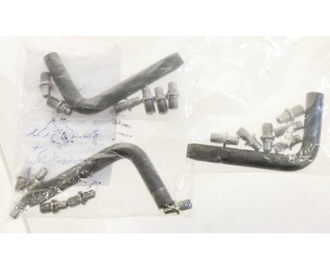 Three sets of Ruger Old Army revolver nipples, each with a nipple key. 