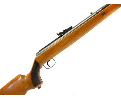 Original model 50 .22 air rifle, serial number 71371623, 18.5 inch barrel with tunnel front sight and tangent fully adjustabl