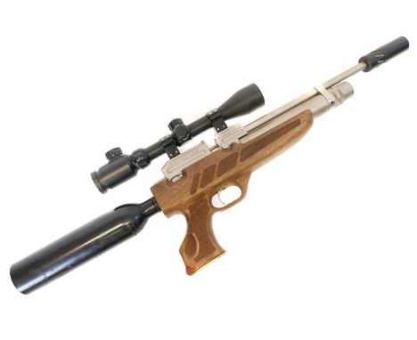 Kral Puncher NP-02 .22 PCP air rifle, Kral Puncher NP-02 .22 PCP air rifle, 12.5 inch barrel fitted with silencer, textured p